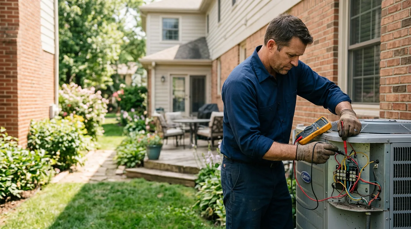 HVAC technician working near Avalon, CA